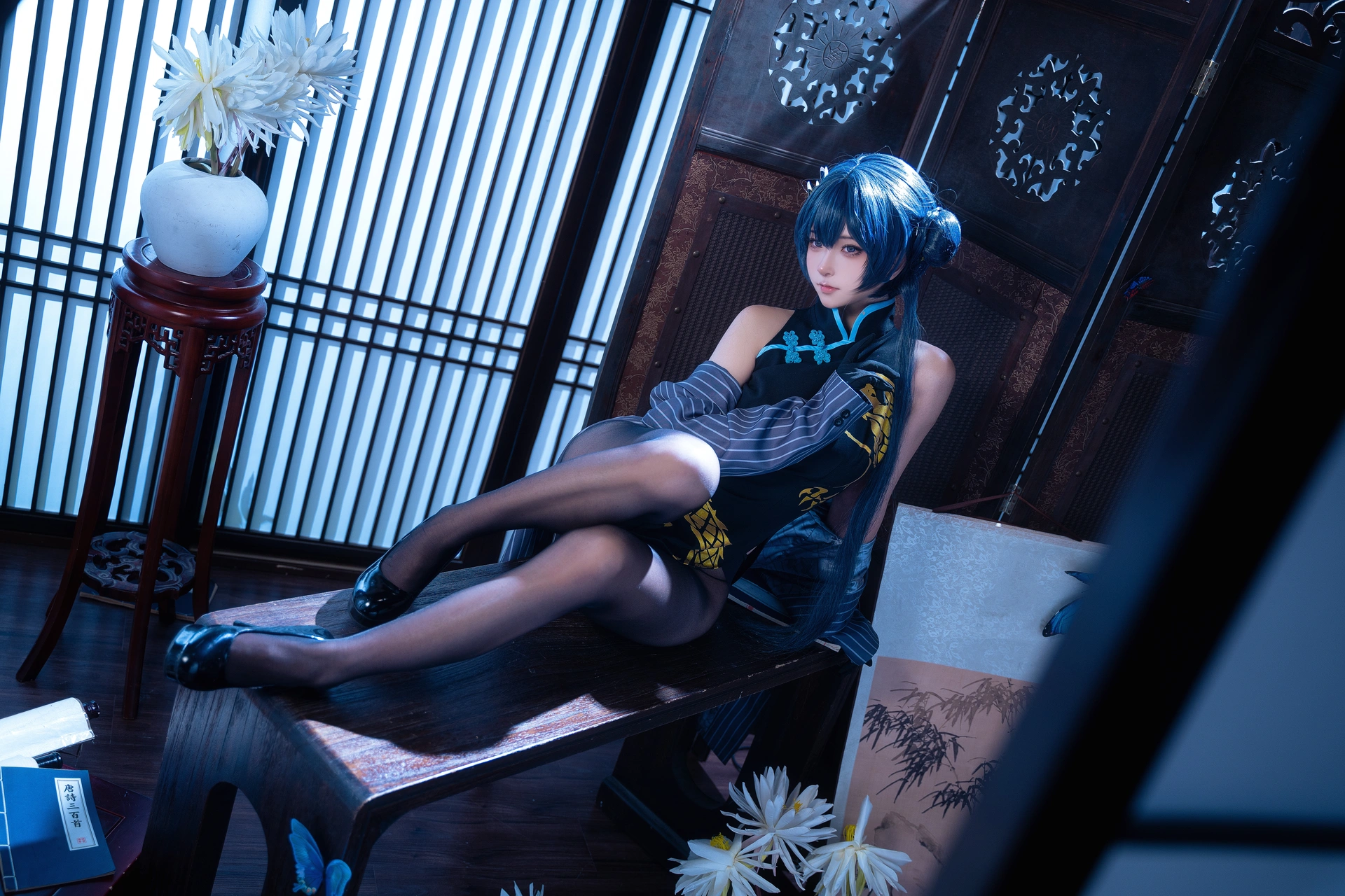 Seya-狮砸 – NO.039 蔚蓝档案 妃咲 旗袍 2